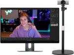 AceTaken Heavy-Duty Webcam Stand, Tabletop Webcam Tripod Holder Compatible with Logitech MX Brio 4K,Brio pro X 4K,Brio 501,C920x,C922x,C930,C925-E,C615 Webcams - Image 3