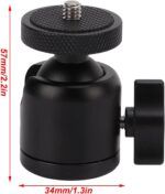 AceTaken Heavy-Duty Webcam Stand, Tabletop Webcam Tripod Holder Compatible with Logitech MX Brio 4K,Brio pro X 4K,Brio 501,C920x,C922x,C930,C925-E,C615 Webcams - Image 8