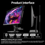 27 inch 4K Gaming Monitor 120Hz, PC Computer Monitors UHD 3840 x 2160p, IPS Screen for Home & Office, Support HDMI 2.0 (4K@60Hz), DP 1.4 - Image 5