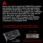 27 inch 4K Gaming Monitor 120Hz, PC Computer Monitors UHD 3840 x 2160p, IPS Screen for Home & Office, Support HDMI 2.0 (4K@60Hz), DP 1.4 - Image 9
