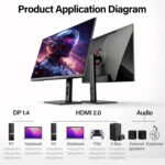 27 inch 4K Gaming Monitor 120Hz, PC Computer Monitors UHD 3840 x 2160p, IPS Screen for Home & Office, Support HDMI 2.0 (4K@60Hz), DP 1.4 - Image 10