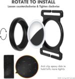 Metal AirTag Holder for Slim Wallet - Full Set with Rotating Installation & Cash Strap | Matte Black Secure Case | Premium AirTag Accessories - Image 5