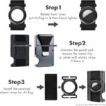 Metal AirTag Holder for Slim Wallet - Full Set with Rotating Installation & Cash Strap | Matte Black Secure Case | Premium AirTag Accessories - Image 6
