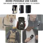Metal AirTag Holder for Slim Wallet - Full Set with Rotating Installation & Cash Strap | Matte Black Secure Case | Premium AirTag Accessories - Image 7