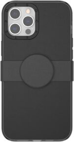 PopSockets iPhone 12 Pro Max Case with Repositionable Slide Grip and Compatible with MagSafe - Black - Image 4