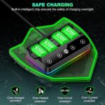 DINOSTRIKE 4x 6200mWh Battery Pack Compatible with Xbox One/Series S/X Skins Controller Charging Station【Extended USB C Cable】 Rechargeable Battery Pack Gaming Console Accessory - Image 8