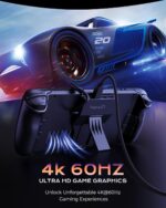 Steam Deck Dock for Steam Deck/OLED, Portable Stand Design USB C Hub with TF Card Slot, HDMI 2.0 4K@60Hz Display, 2*USB-A 3.0, USB-C PD 100W Max, Stream Deck Stand Base Accessories - Image 3