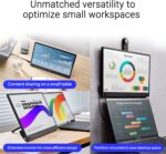 ASUS ZenScreen 16” Portable USB Monitor (MB169CK) - Full HD, IPS, Dual USB-C, Mini-HDMI, Eye Care, Flicker Free, Blue Light Filter, Anti-Glare Surface, 360° Kickstand, 3 yr Warranty - Image 5