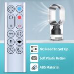 New Replacement HP02 HP03 Remote Control for Dyson HP02 HP03 Pure +Cool Link Air Purifier Tower Fan (Color: Silver) - Image 5