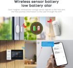 10-Piece Kits Home Security Alarm System with Real-Time Alerts,WiFi+GSM/4G Smart Life and Tuya APP Control,Compatible with Alexa/Google & Easy Installation for 24/7 Protection - Image 3