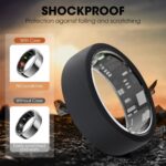 Silicone Ring Cover Compatible with Oura Ring 4/Oura Ring Gen3/Samsung Galaxy Ring, S&M Size Elastic Case for Oura Ring, Anti-Scratch&Flexible for Men Women (Black&Black, S(6/7/8/9/10)) - Image 6