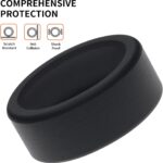 Silicone Ring Cover Compatible with Oura Ring 4/Oura Ring Gen3/Samsung Galaxy Ring, S&M Size Elastic Case for Oura Ring, Anti-Scratch&Flexible for Men Women (Black&Black, S(6/7/8/9/10)) - Image 8