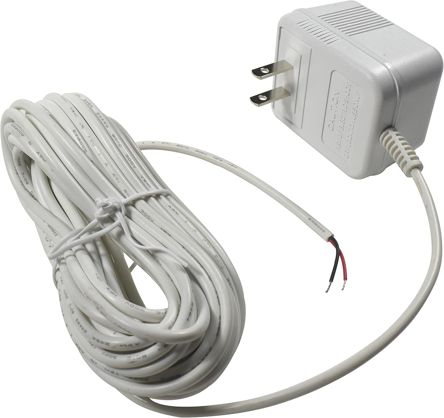 HQRP C Wire Adapter 24V AC Transformer Compatible with Ecobee Nest Honeywell Emerson Ecobee4 Smart WiFi Thermostat, 25ft Cable, White, ETL Listed - Image 3