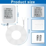 24V 500mA Doorbell Power Adapter - 26.2ft Long C Wire Power Supply, Doorbell Transformer Fits Ring, Nest Hello, Wyze, Eufy Video Doorbells and Ecobee,Sensi,Nest,Honeywell Thermostat(White) - Image 3
