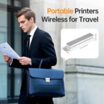 HPRT Portable Printer Wireless for Travel, Bluethooth Inkless Thermal Printer Support for 8.5"x11" US Letter, Compatible with iOS, Android, Laptop for Office and Home, White-Grey - Image 6