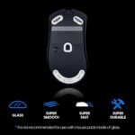 Superglide Glass Mouse Skates - Consistent Controllable Glide, Polished Round Edge, Super Balanced Gaming Mouse Feet with Durable Sole for Razer DeathAdder v3 Pro (Type-C, White) - Image 4