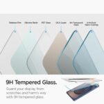 Spigen Tempered Glass Screen Protector [GlasTR EZ FIT] designed for Galaxy S25 Ultra [Case Friendly] - 2 Pack - Image 5