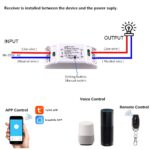 remote switch, WiFi &RF433, AC90-250V 10A, 1Gang wireless relay switch.Compatible with Alexa/Google Home,Voice Control,Timer Function. - Image 4