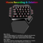 RGB One Handed Mechanical Gaming Keyboard,Colorful Backlit,Wrist Rest Support,Professional USB Wired Single Hand Mechanical Keyboard for Game - Image 4