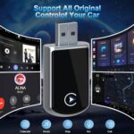 Carplay Wireless Adapter & Wireless Carplay Adapter for Android, 2 in 1 Wireless Carplay Adapter USB A to C,Plug & Play Wireless Carplay Adapter for iPhone iOS 10+&Android11+ for Cars from 2014 - Image 4