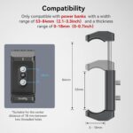 SmallRig Aluminum Power Bank Holder, Powerbank Mount Clamp Compatible with Width Range: 53 mm–84 mm (2.1–3.3 inches) and Thickness Range: 0 mm–18 mm (0–0.7 inch) Power Banks - BUB2336 - Image 3