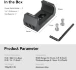 SmallRig Aluminum Power Bank Holder, Powerbank Mount Clamp Compatible with Width Range: 53 mm–84 mm (2.1–3.3 inches) and Thickness Range: 0 mm–18 mm (0–0.7 inch) Power Banks - BUB2336 - Image 8
