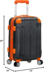 Rockland London Hardside Expandable Luggage with Spinner Wheels, Grey, Carry-On 20-Inch - Image 6