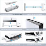 Tokluck PS5 Slim/Pro Horizontal Cooling Stand for Disc & Digital, Dual Controller Charger with 3-Level Cooling Fan, PS5 Stand for Pro & Slim Console (NOT Fit 2020 Regular Version) - Image 5