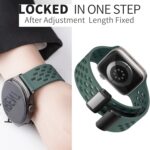 Compatible with Garmin Forerunner 570 bands, 20mm, 22mm Breathable Silicone Replacemet Band Straps Compatible with Garmin Forerunner 570 42mm, 47mm, Forerunner 55, 165, 245, 255, 265, 645 - Image 6