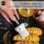 OTOTO Skully Basting Brush - Food Basting Brush for Cooking, Halloween Gifts, Gothic Kitchen Brush, Spooky Gifts, Skull Kitchen Accessories - Image 5