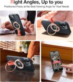 TORRAS 2024 Upgrade Magnetic Phone Grip Holder Kickstand, Fit for PopSockets MagSafe Ring Removable, for iPhone 16,15,14, 13, 12 11 Pro/Max/Plus/Mini,Samsung Galaxy, Google (Rose Gold), Ostand Ring - Image 4