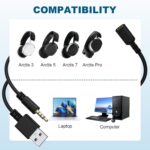 Replacement Arctis Adapter 3.5mm Audio Cable Compatible with SteelSeries Arctis 3 Arctis 5 Arctis 7 Arctis Pro Gaming Headsets 4.9FT/1.5m - Image 3