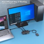 USB 3.0 Switch, USB Switcher 2 Computers Share 3*USB 3.0 and 1*USB C with Remote Control for PC Mouse Keyboard Printer Scanner, USB KVM Switch Selector Compatible with Windows, Mac, Linux - Image 4