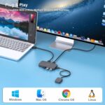 USB 3.0 Switch, USB Switcher 2 Computers Share 3*USB 3.0 and 1*USB C with Remote Control for PC Mouse Keyboard Printer Scanner, USB KVM Switch Selector Compatible with Windows, Mac, Linux - Image 7