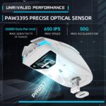 Machenike Wireless Gaming Mouse,26,000 DPI,PAW3395 Sensor,RGB Backlit,Ergonomic Design,6 Programmable Buttons,Long Battery Life,Ultra-Lightweight,White Gaming Mice Compatible with PC, Mac - Image 3
