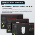 Machenike Wireless Gaming Mouse,26,000 DPI,PAW3395 Sensor,RGB Backlit,Ergonomic Design,6 Programmable Buttons,Long Battery Life,Ultra-Lightweight,White Gaming Mice Compatible with PC, Mac - Image 8