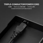 3 Prong AC Power Cord 10ft Long Standard | 125V-250V | for Computer, Monitor, TV, Printer, Power Supply PSU Electric Cable Replacement Power Cord - Image 6