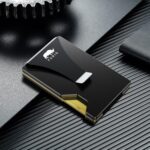 Minimalist Card Wallet for Men Slim: Rfid Metal Wallet with Money Clip Credit Card Holder - Gift for Man Husband at Anniversay Brithday - Image 5
