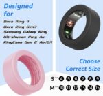 12 Pack Cover Compatible with Oura Ring 4/Gen3/Samsung Galaxy Ring/UltraHuman/RingConn Gen 2 Air/2/1, Silicone Anti-Slip Wave Texture Anti-Scratch Protector Case for Working Out Gym - Image 3