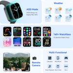 ENOMIR Smart Watch for Women iPhone & Android,1.99" AMOLED Screen 3ATM Waterproof Fitness Watch with Answer/Make Call AI Voice,24H-Heart Rate/SpO2/BP Monitor,120+ Sports Modes (Black) - Image 9