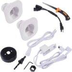 in Wall Cable Management Kit Cord Concealer & Power Kit for TV & Soundbar Powers Devices & Hides All Cables Includes Hole Saw Drill Attachment - Image 4