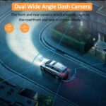 Dash Cam for Cars Front and Rear 1080P Full HD In Car Camera Dual Lens Dashcam Wide Angle Sony Sensor with Loop Recording and G-sensor - Image 5