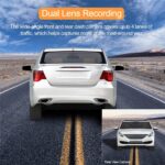Dash Cam for Cars Front and Rear 1080P Full HD In Car Camera Dual Lens Dashcam Wide Angle Sony Sensor with Loop Recording and G-sensor - Image 8