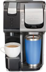 Hamilton Beach FlexBrew Trio 2-Way Coffee Maker, Compatible with K-Cup Pods or Grounds, Combo, Single Serve & Espresso Machine with 19 Bar Pump, 56 oz. Removable Reservoir, Black - Image 3