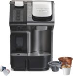 Hamilton Beach FlexBrew Trio 2-Way Coffee Maker, Compatible with K-Cup Pods or Grounds, Combo, Single Serve & Espresso Machine with 19 Bar Pump, 56 oz. Removable Reservoir, Black - Image 9