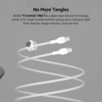 Belkin BoostCharge Pro Flex Braided USB-C to USB-C Charger Cable (6.6ft/2M), USB-IF Certified Fast Charging Cable for iPhone 16 Series, MacBook, Galaxy S25, Nintendo Switch 2 & More - White (2-Pack) - Image 4