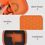 Satellite Communicator Case Compatible with Garmin InReach Mini 2/010-01879-00 InReach Mini for Camping & Hiking (Orange+Black Zipper) - Image 6