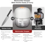 Electric Garlic Chopper, Mini Portable Veggie Chopper, 250ML Garlic Grinder Masher Onion Chopper, Blender to Vegetable, Wireless Food Processor for Ginger, Chili, Fruit, Meat, etc - Image 7
