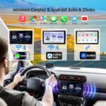 Double Din Android 13 Car Stereo - 9" HD Touchscreen with Wireless CarPlay & 14-Band DSP, 50W×4 Hi-Fi, Dual USB/DVR, GPS | Plug & Play for 99% Cars 2010-2023 - Image 3