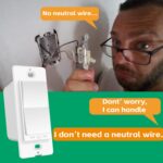 Zigbee Smart Switch no Neutral Required | 1 Channel Rocker Paddle Smart Light Switch Compatible with Alexa, SmartThings and Work with Google Home, Smart Home Devices, 1-Pack - Image 3
